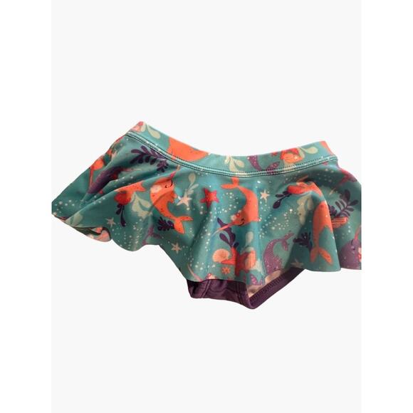 UV Skinz Toddler Girl Size 2 Rash Guard Swim Set with Hat Good used condition Pu - Picture 8 of 10